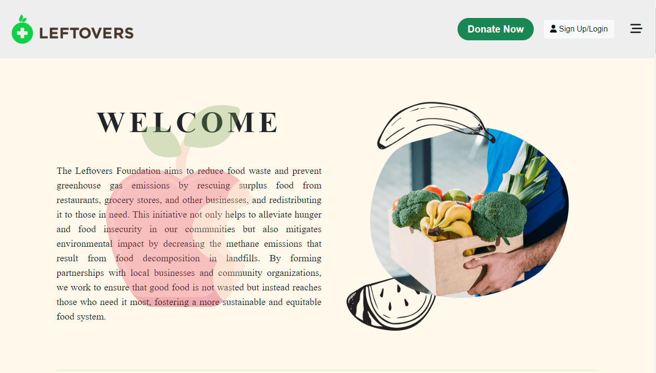 Food Leftover Website