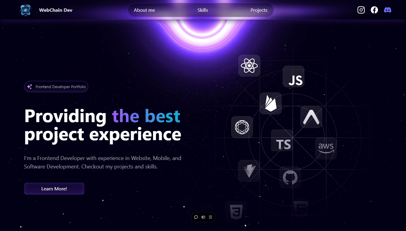 Space Portfolio Website